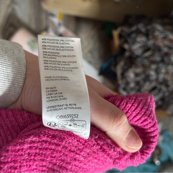 Anthropologie Faux Wrap Knit Sweater M - Picture 6 of 8